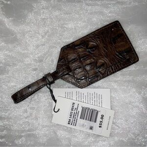 Brahmin Luggage Tag, Cocoa Brown Vintage Melbourneurne, NWT